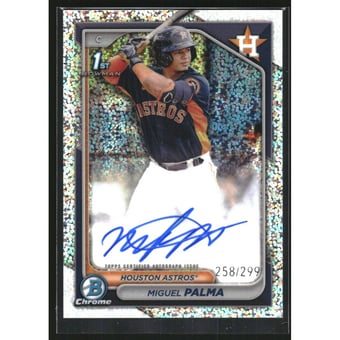 2024 Bowman Chrome Prospect Autographs Speckle Refractors #CPAMP Miguel Palma