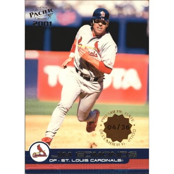 2001 Pacific Premiere Date #350 Jim Edmonds