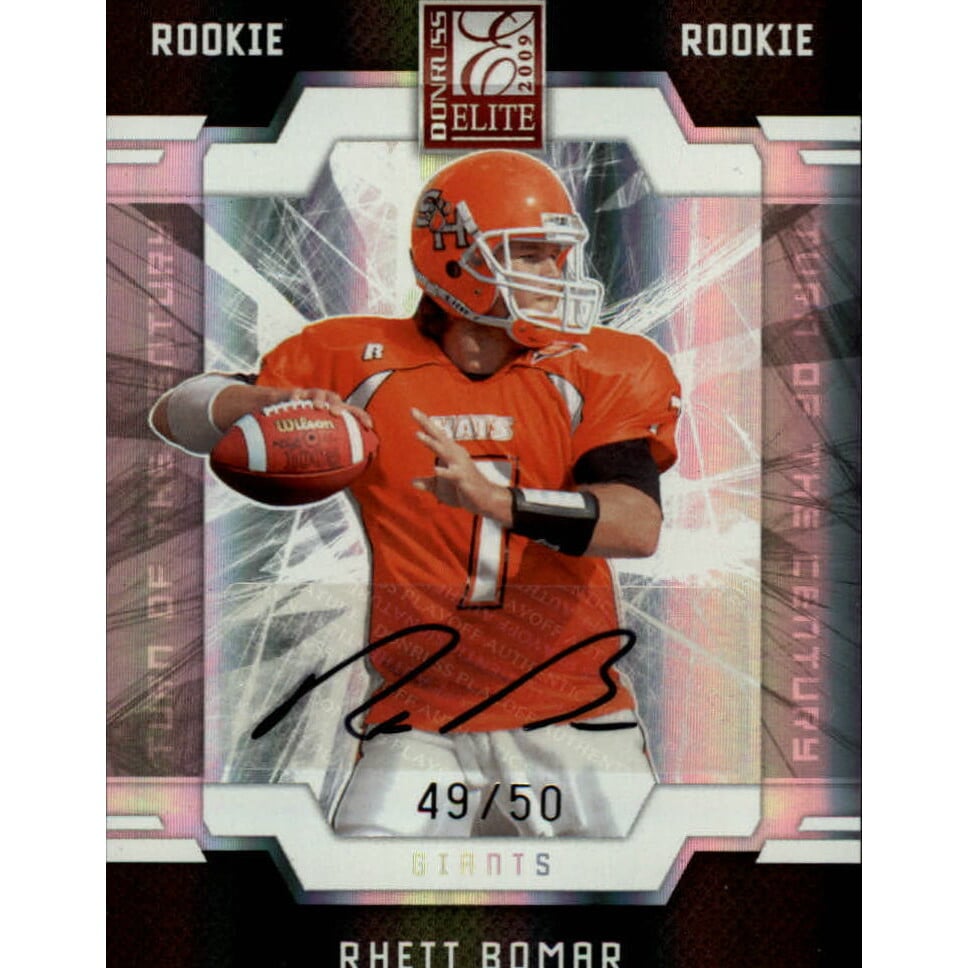 2009 Donruss Elite Turn of the Century Autographs #187 Rhett Bomar/50. rookie card picture