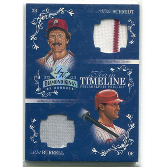 2003 Diamond Kings Team Timeline Jerseys #TT7 Mike Schmidt/Pat Burrell