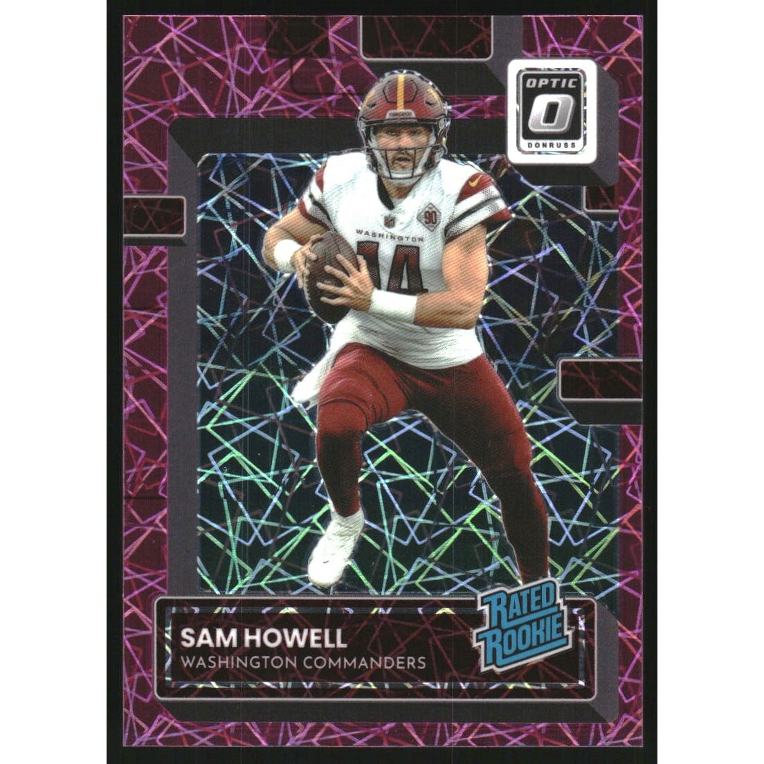 2022 Donruss Optic Pink Velocity #205 Sam Howell RR. rookie card picture