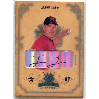 2004 Diamond Kings DK Signatures Silver #71 Jason Lane/100