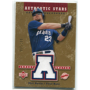 2004 Upper Deck Authentic Stars Jersey Gold #PN Phil Nevin