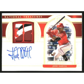 2021 Panini National Treasures Signature Numbers Holo Gold #7 Jose Garcia