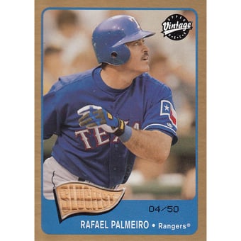 2003 Upper Deck Vintage Slugfest Gold #SRP Rafael Palmeiro