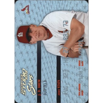 2002 Studio Stars Platinum #47 J.D. Drew