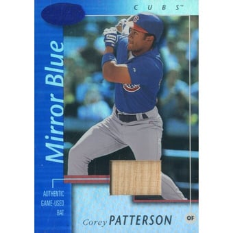 2002 Leaf Certified Mirror Blue #127 Corey Patterson Bat