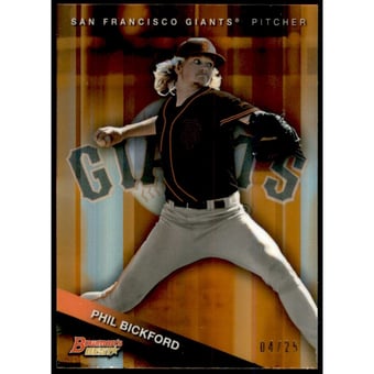 2015 Bowman's Best Top Prospects Orange Refractors #TP39 Phil Bickford