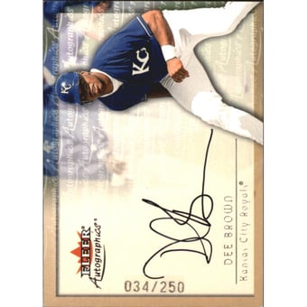 2001 Fleer Autographics Silver #13 Dee Brown