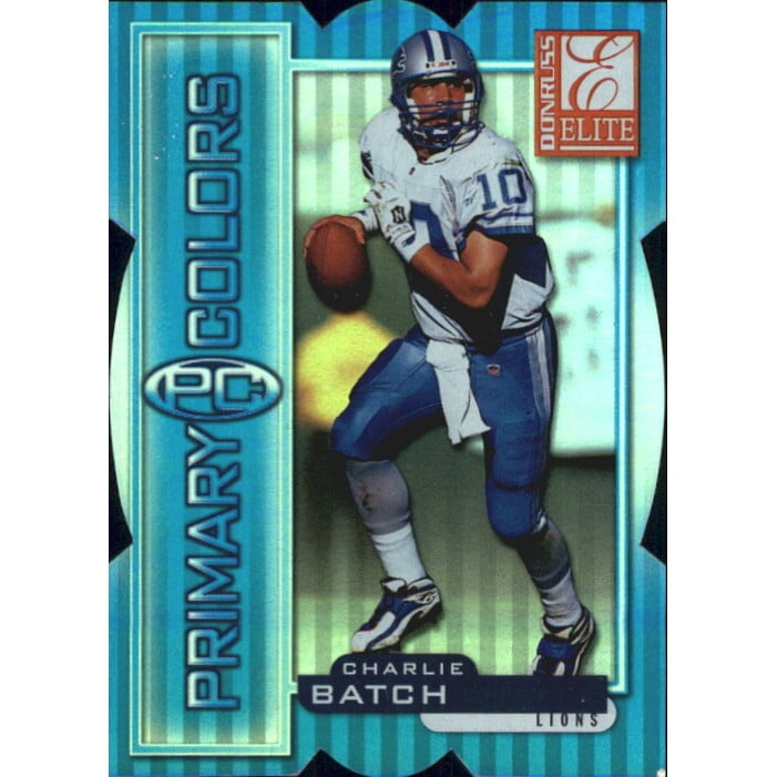 1999 Donruss Elite Primary Colors Die Cuts Blue #18 Charlie Batch. rookie card picture