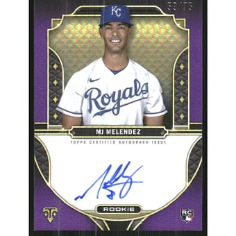 2022 Topps Triple Threads Rookie Autographs Amethyst #RAMME MJ Melendez