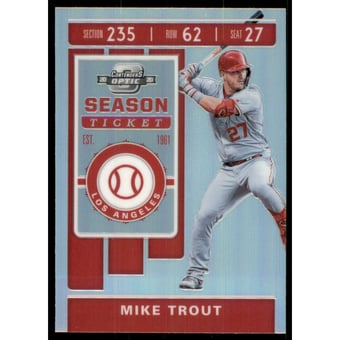 2020 Panini Contenders Optic Holo #9 Mike Trout