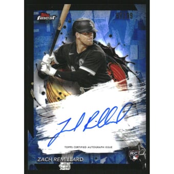 2024 Finest Autographs Blue Refractors #FAZR Zach Remillard