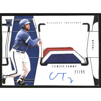 2022 Panini National Treasures #154 Curtis Terry JSY AU/99 RC