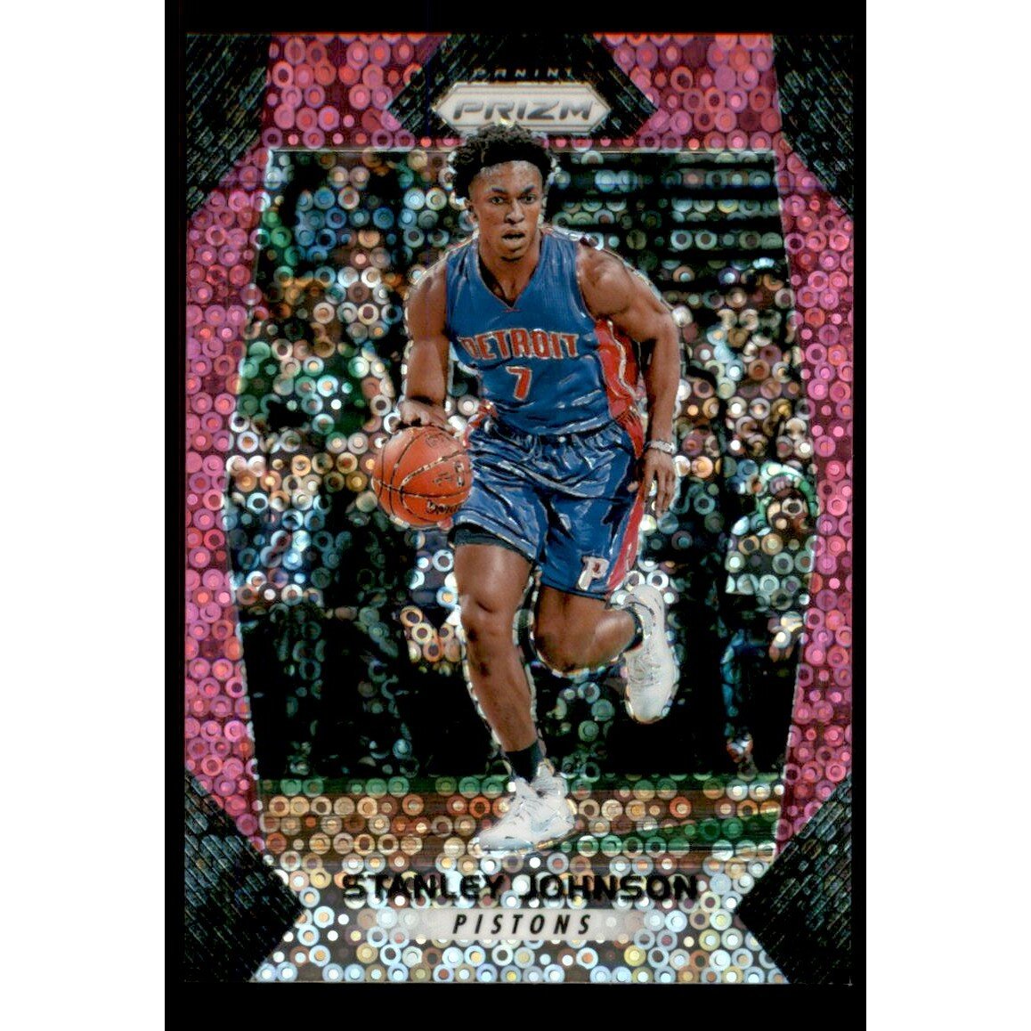 2017-18 Panini Prizm Prizms Fast Break Pink #176 Stanley Johnson. rookie card picture