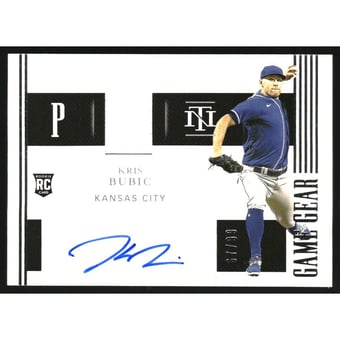 2021 Panini National Treasures Game Gear Material Signatures #16 Kris Bubic/99