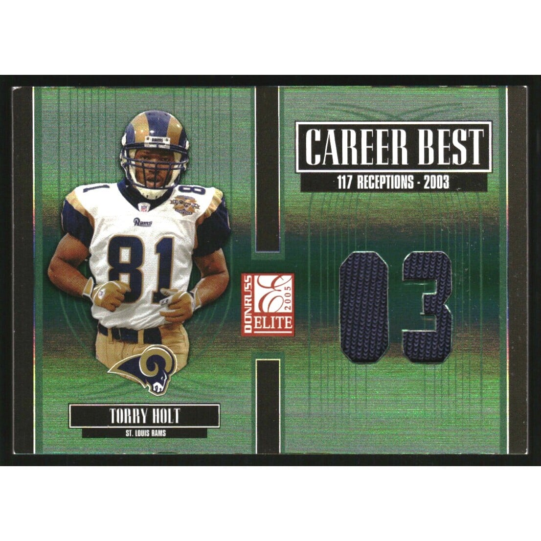 2005 Donruss Elite Career Best Jerseys Year #CB46 Torry Holt/103