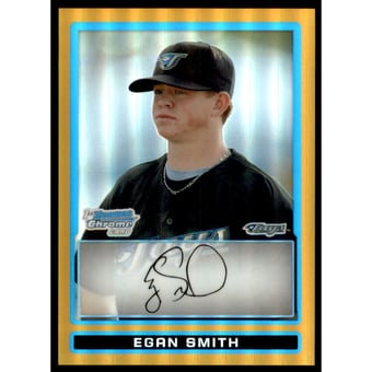 2009 Bowman Chrome Draft Prospects Gold Refractors #BDPP64 Egan Smith
