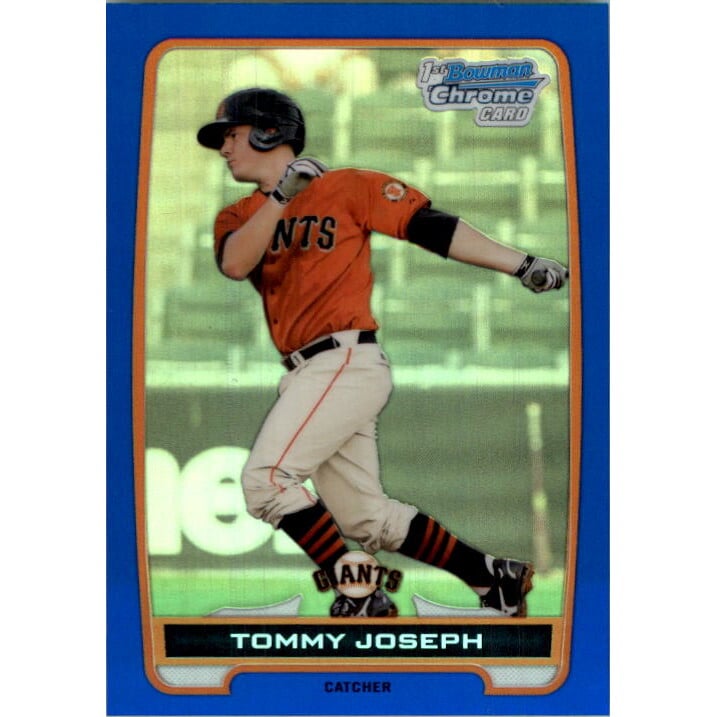 2012 Bowman Chrome Prospects Blue Refractors #BCP100 Tommy Joseph. rookie card picture