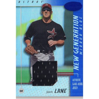 2002 Leaf Certified Mirror Blue #188 Jason Lane NG Jsy