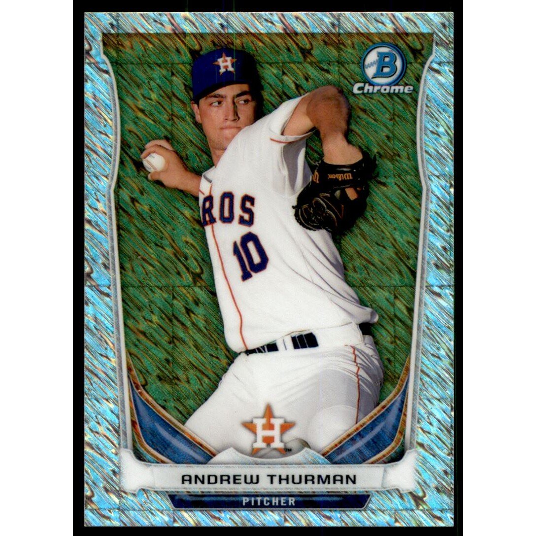 2014 Bowman Chrome Prospects Series 2 Shimmer Refractors #BCP46 Andrew Thurman. rookie card picture