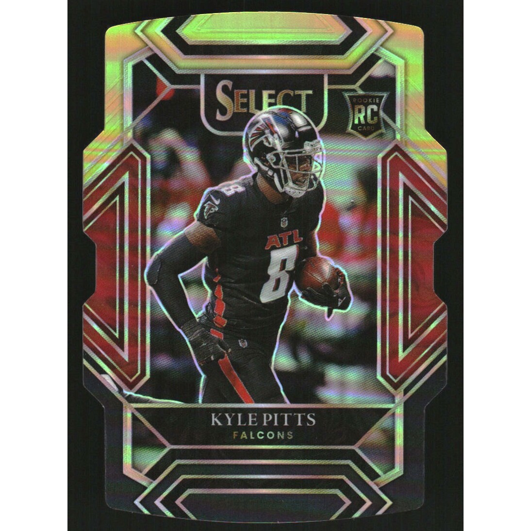 2021 Select Prizm Black and Gold Die Cut #246 Kyle Pitts