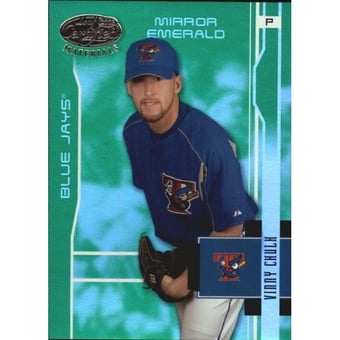 2003 Leaf Certified Materials Mirror Emerald #194 Vinny Chulk