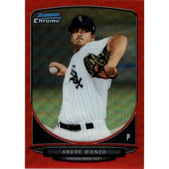 2013 Bowman Chrome Prospects Red Wave Refractors #BCP210 Andre Rienzo