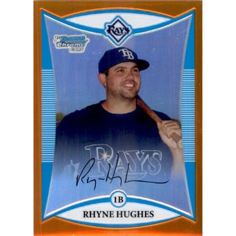 2008 Bowman Chrome Prospects Orange Refractors #BCP207 Rhyne Hughes