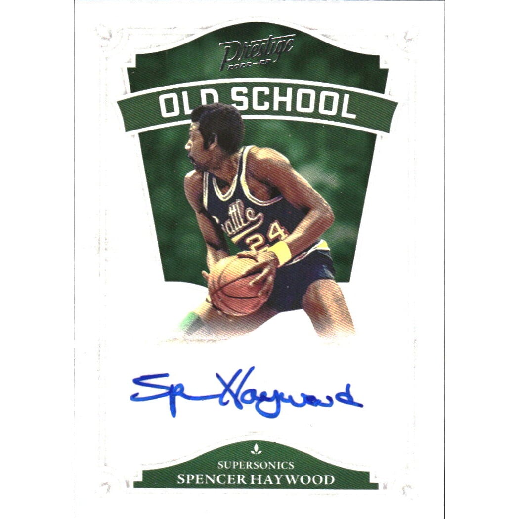 2022-23 Panini Chronicles Old School Autographs #14 Spencer Haywood. rookie card picture