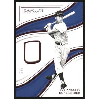 2023 Immaculate Collection Pink #116 Duke Snider MEM