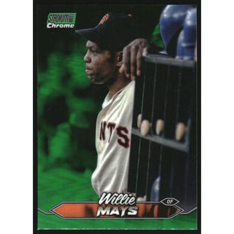 2024 Stadium Club Chrome Green Refractors #248 Willie Mays