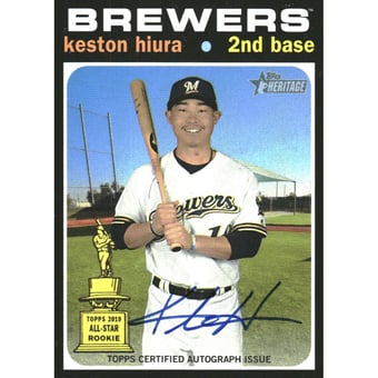 2020 Topps Heritage Real One Autographs #ROAKHI Keston Hiura