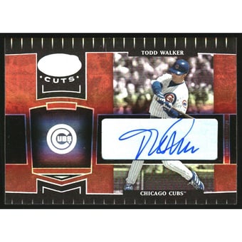 2004 Leaf Certified Cuts Marble Signature Red #48 Todd Walker/100
