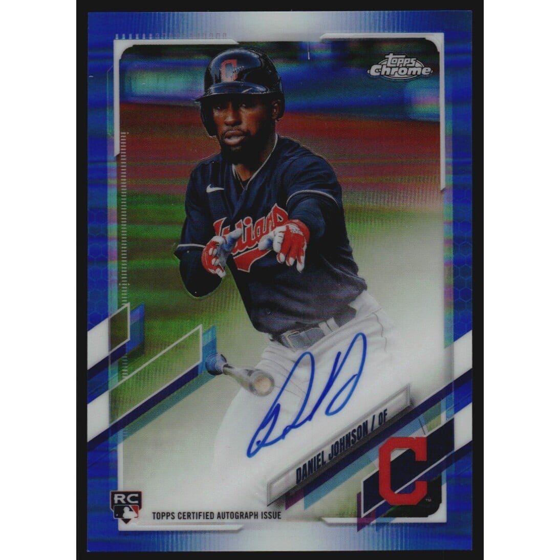 2021 Topps Chrome Rookie Autographs Blue Refractors #RAJAR Jonathan Arauz. rookie card picture