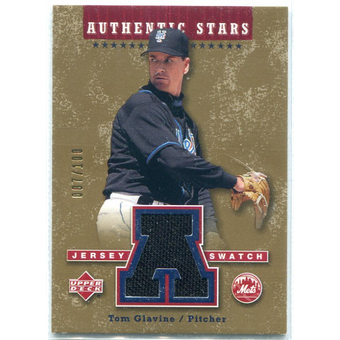 2004 Upper Deck Authentic Stars Jersey Gold #TL Tom Glavine