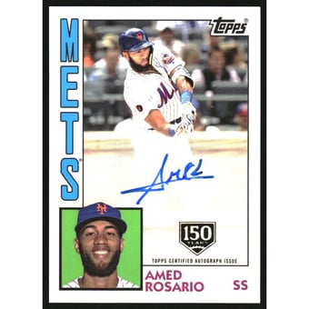 2019 Topps '84 Topps Autographs 150th Anniversary #84AARS Amed Rosario S2