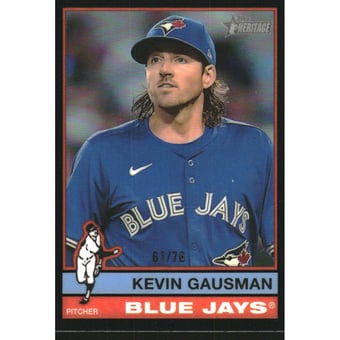 2025 Topps Heritage Chrome Black Refractors #188 Kevin Gausman