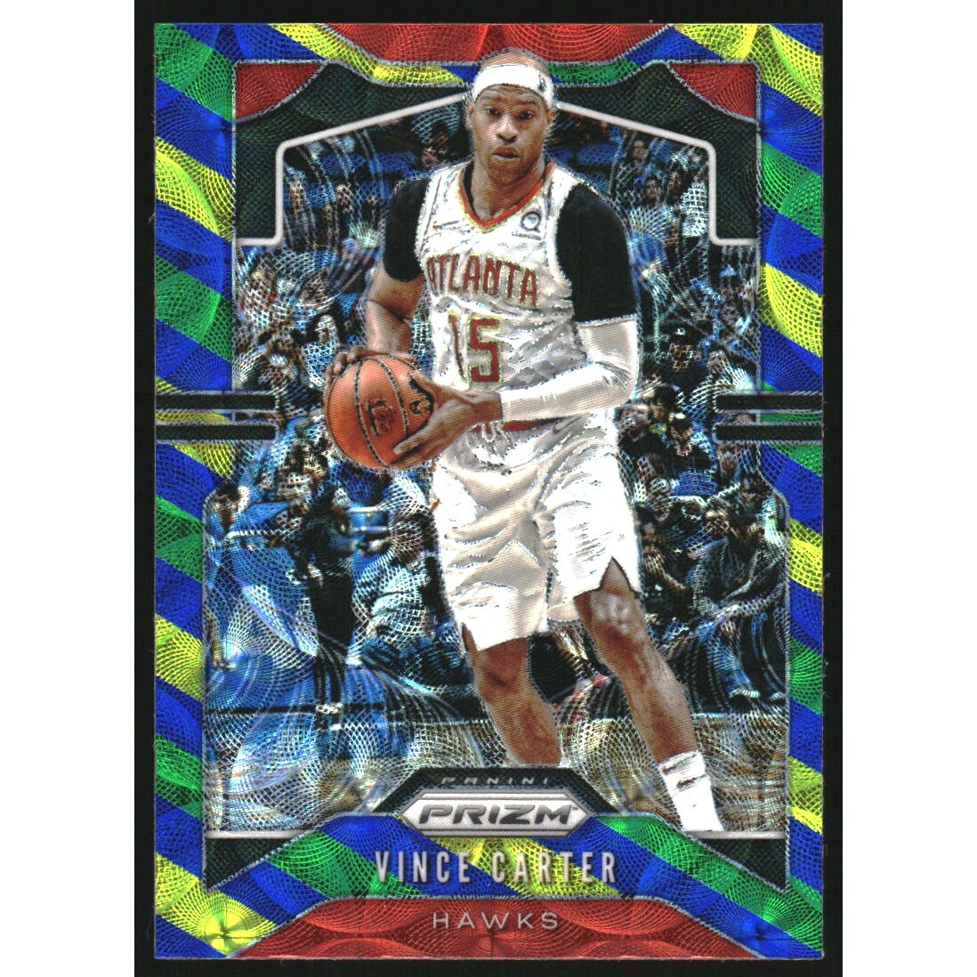 2019-20 Panini Prizm Prizms Choice Blue Yellow and Green #33 Vince Carter 2019-20 Panini Prizm Prizms Choice Blue Yellow and Green #33 Vince Carter