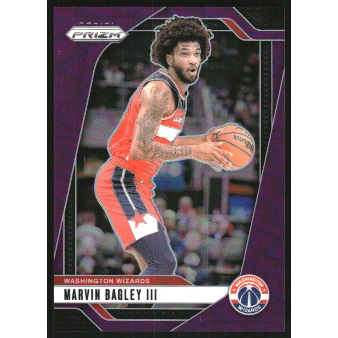 2024-25 Panini Prizm Prizms Purple #145 Marvin Bagley III. rookie card picture