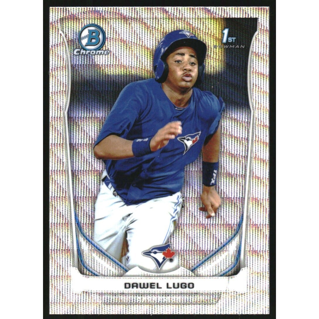 2014 Bowman Chrome Prospects Series 2 Silver Wave Refractors #BCP89 Dawel Lugo. rookie card picture