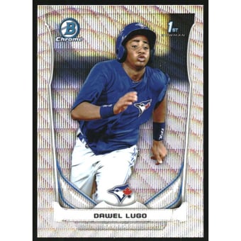 2014 Bowman Chrome Prospects Series 2 Silver Wave Refractors #BCP89 Dawel Lugo