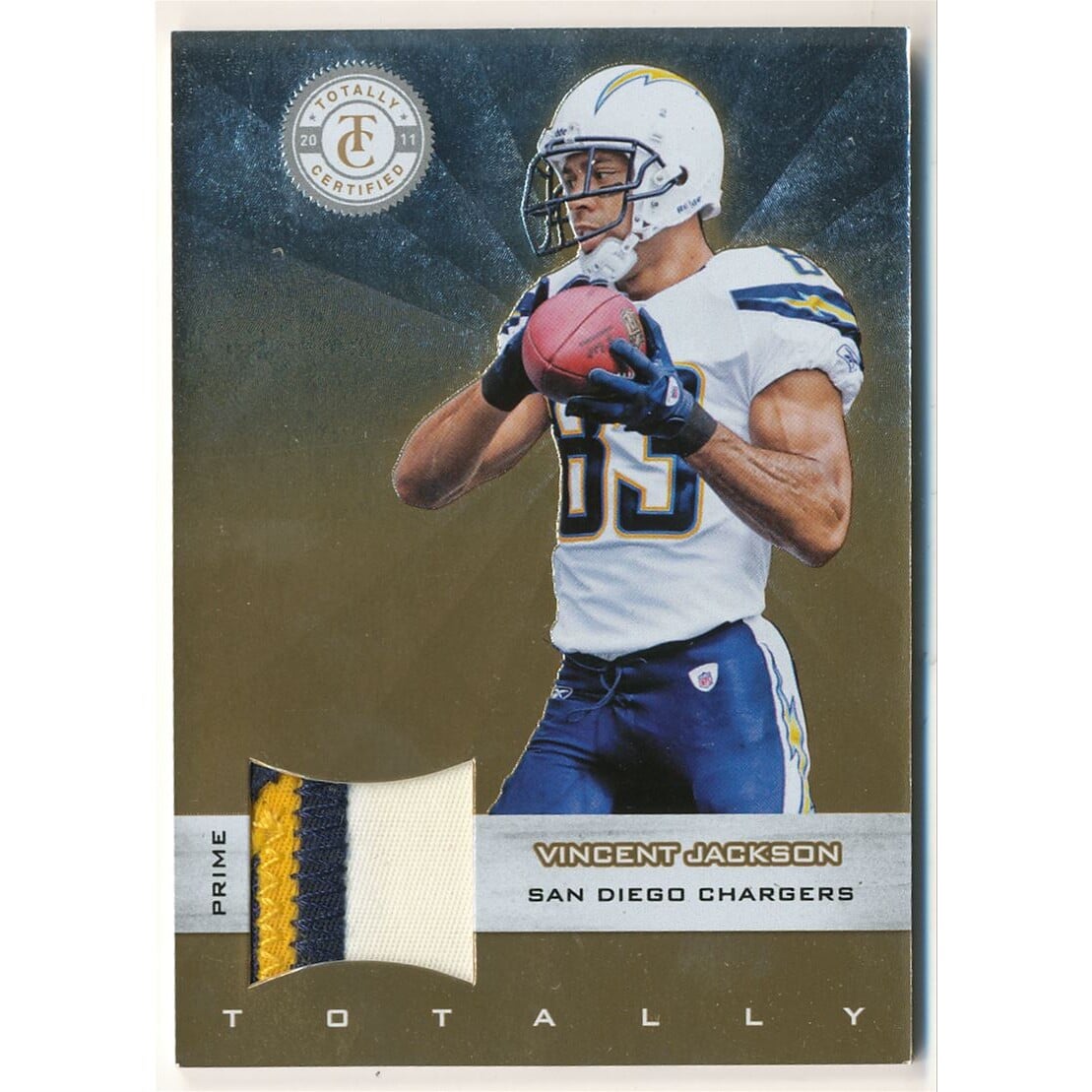 2011 Totally Certified Gold Materials Prime #45 Vincent Jackson/49