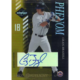 2003 Leaf Limited Gold Spotlight #182 Craig Brazell PH AU