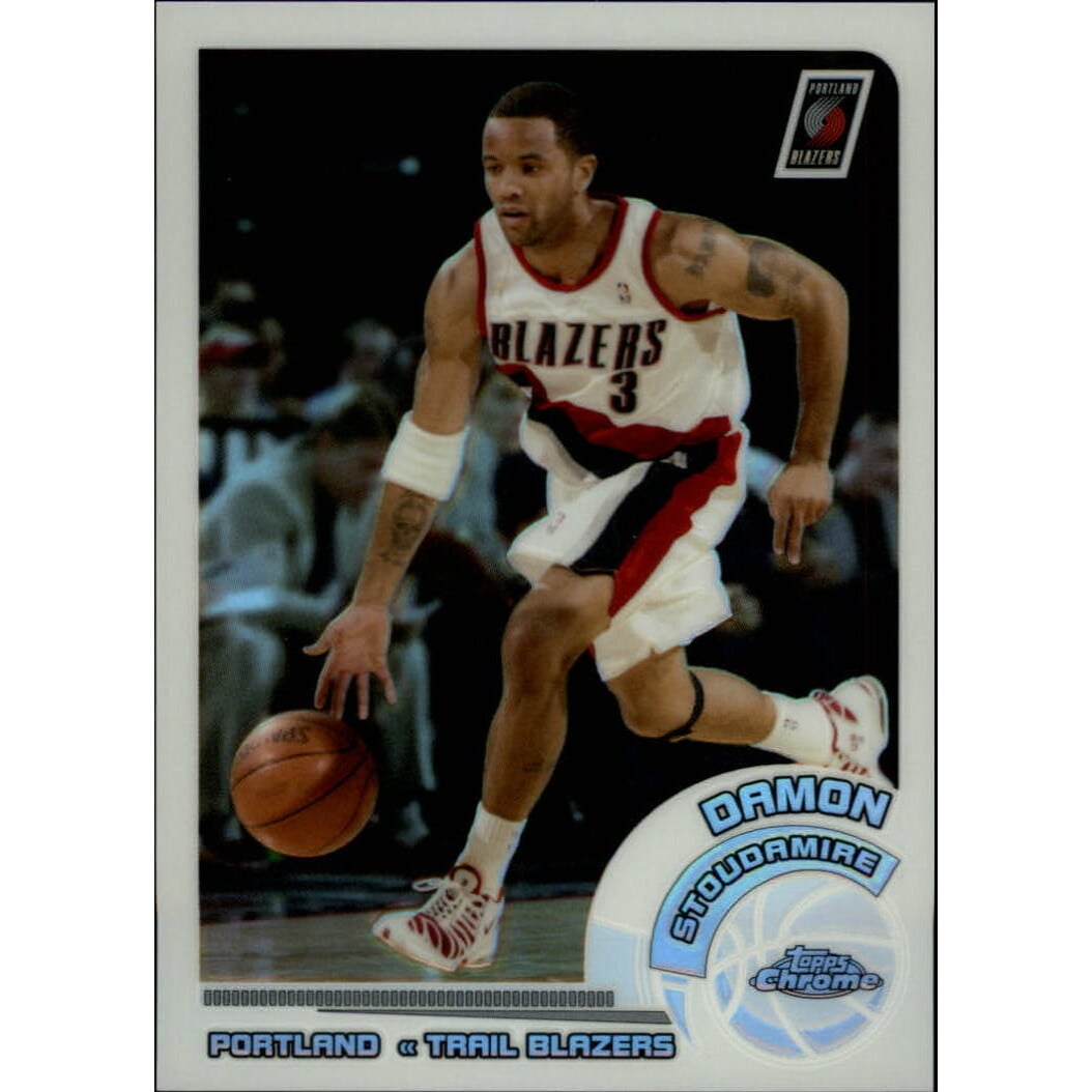 2002-03 Topps Chrome Refractors White Border #87 Damon Stoudamire. rookie card picture