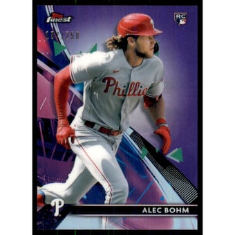 2021 Finest Purple Refractors #16 Alec Bohm