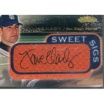 2001 Fleer Showcase Sweet Sigs Wall #18 Xavier Nady