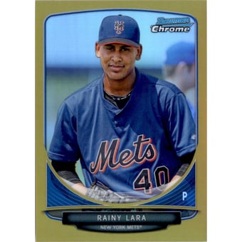 2013 Bowman Chrome Prospects Gold Refractors #BCP153 Rainy Lara