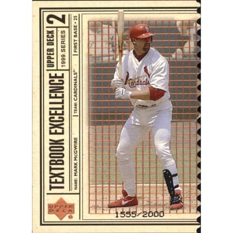 1999 Upper Deck Textbook Excellence Double #T21 Mark McGwire