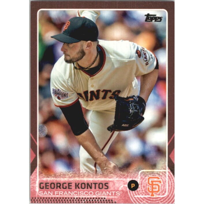 2015 Topps Update Pink #US168 George Kontos. rookie card picture